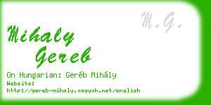mihaly gereb business card