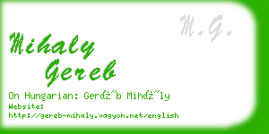 mihaly gereb business card